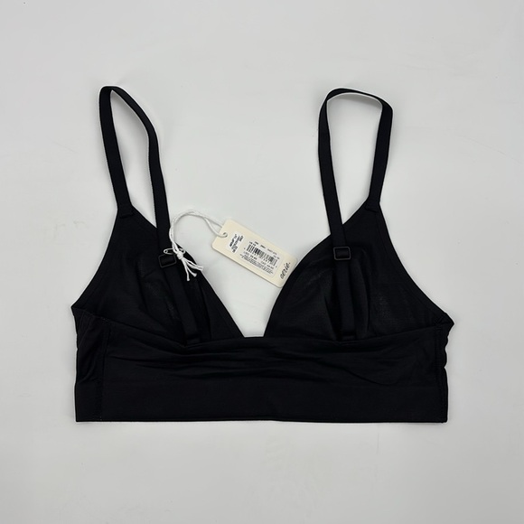 Aerie Smoothez sheer mesh lightweight Black Women's Bralette size XS NWT - Picture 11 of 14
